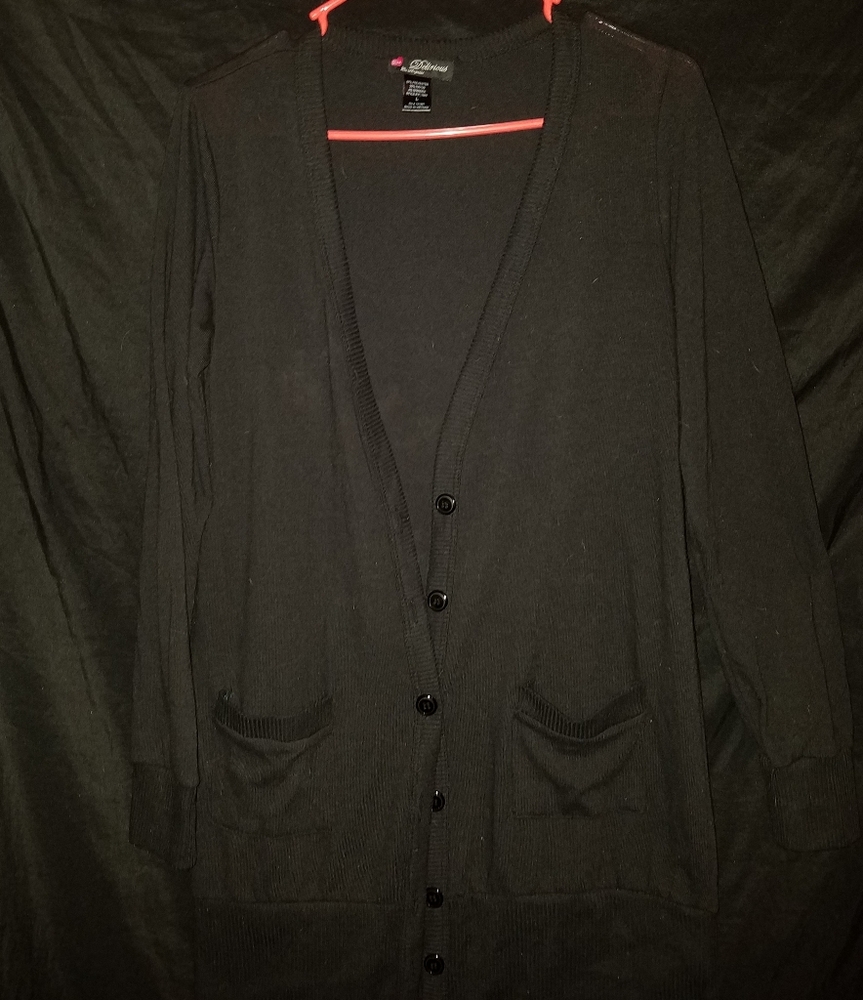 Long Black Cardigan